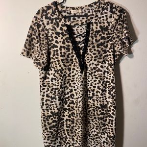 Cheetah long shirt or short dress
